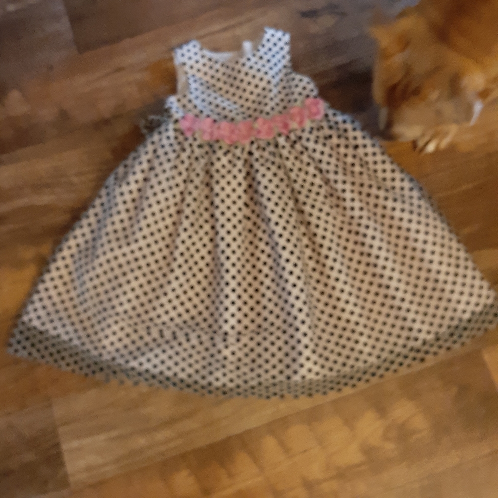Polka Dot Tulle Sleeveless Dress  Girls Size 5 c Marmellata        ☆